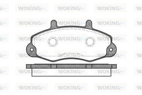 P291300 Колодки передние T12 WOKING подбор по vin на Brocar