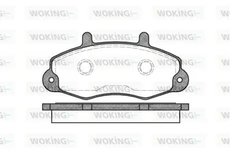 P291300 Колодки передні T12 WOKING підбір по vin на Brocar