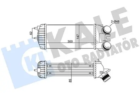 352310 Радиатор интеркулера KALE OTO RADYATOR подбор по vin на Brocar