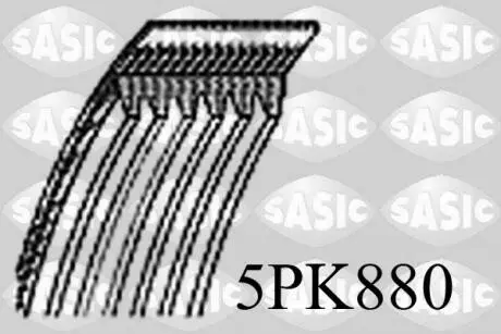 5PK880 Ремінь поліклиновий SASIC підбір по vin на Brocar