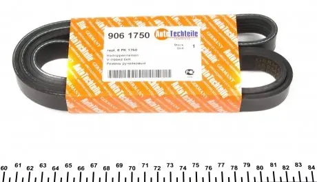 9061750 Ремінь генератора VW LT 2.5TDI 96-01/Peugeot Expert 1.9D/2.0HDI 98- (6PK1750) AUTOTECHTEILE підбір по vin на Brocar