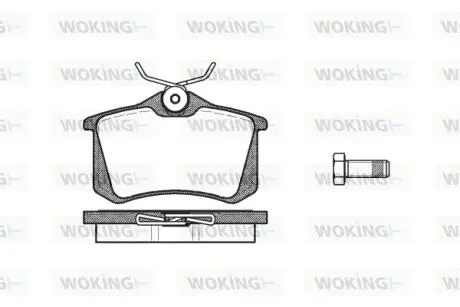 P363310 Тормозные колодки WOKING подбор по vin на Brocar