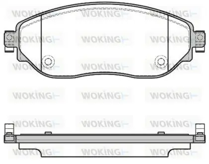 P1717308 Гальмівна колодка WOKING підбір по vin на Brocar