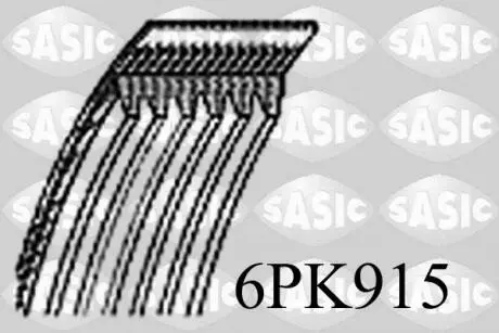 6PK915 Ремінь генератора SASIC підбір по vin на Brocar