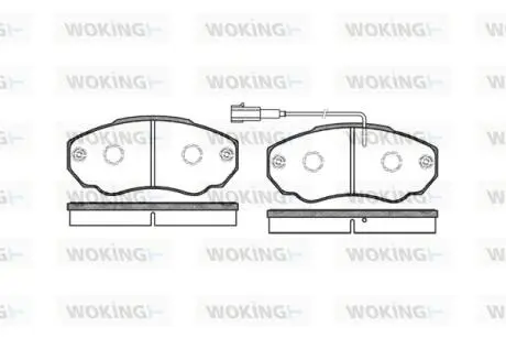 P860301 Колодки передні WOKING підбір по vin на Brocar