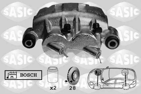 6504031 Супорт передній SASIC підбір по vin на Brocar