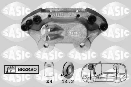 SCA6071 Суппорт передний SASIC подбор по vin на Brocar
