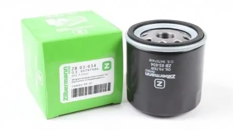 03034 Фильтр масляный, Combo 94-01,Vectra 88-95, Aveo,Tacuma 05-, Captiva 06-,Espero 91-99 ZILBERMANN подбор по vin на Brocar