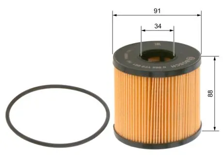 0986TF0061 Фільтр масляний BOSCH підбір по vin на Brocar