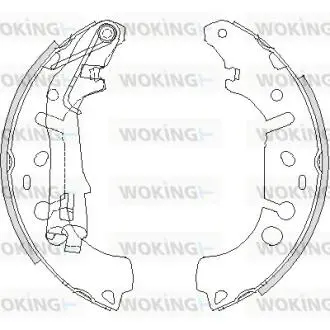 Z419200 Колодки задні WOKING підбір по vin на Brocar