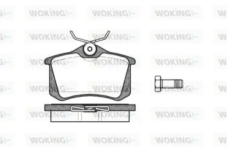 P363301 Колодки задние WOKING подбор по vin на Brocar