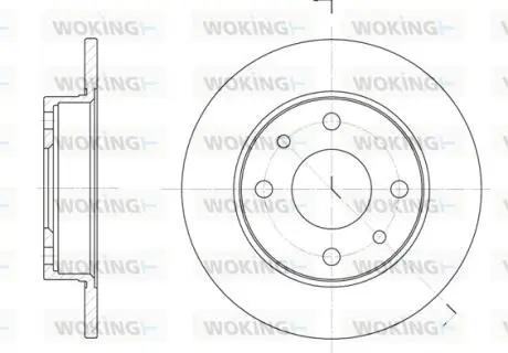 D611000 Тормозной диск WOKING подбор по vin на Brocar