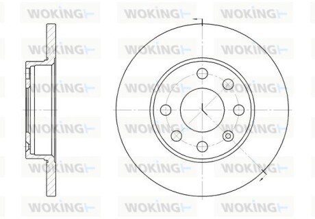 D605900 Диск тормозной WOKING підбір по vin на Brocar