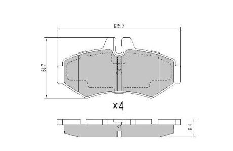 FBP1131 Колодки задние FREMAX подбор по vin на Brocar