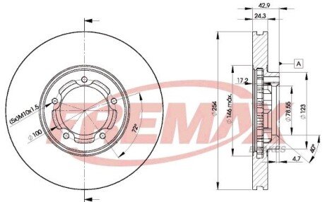 BD5610 Диск тормозной FREMAX підбір по vin на Brocar