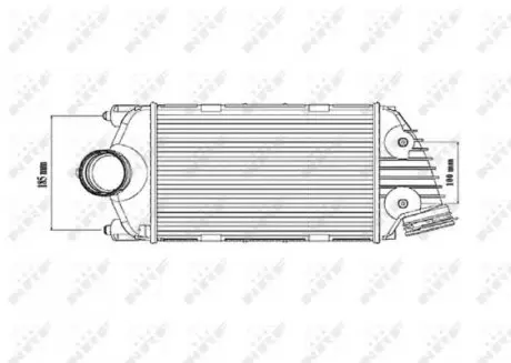 30186 ЯNTERCOOLER NRF підбір по vin на Brocar