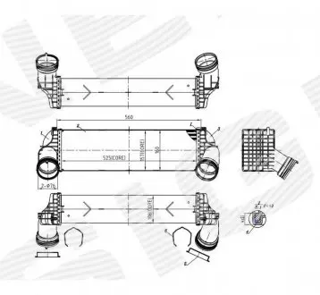 RI96364 Інтеркулер SIGNEDA підбір по vin на Brocar