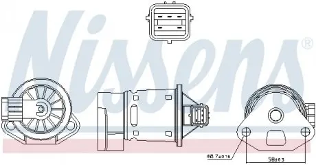 98246 Клапан EGR NISSENS підбір по vin на Brocar