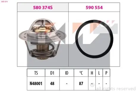 580374 Термостат KW підбір по vin на Brocar