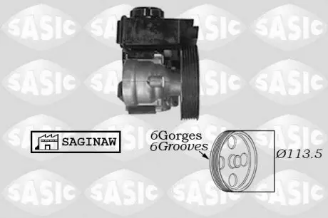 7070004 Насос ГУ SASIC підбір по vin на Brocar