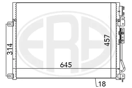 667028 Радіатор ERA підбір по vin на Brocar