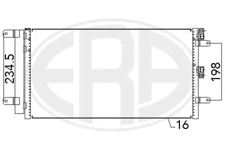 667109 Радіатор ERA підбір по vin на Brocar