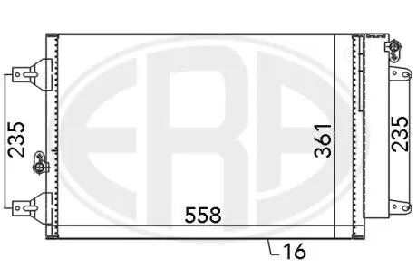 667059 Радіатор ERA підбір по vin на Brocar