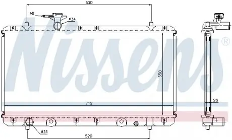 64167A Радиатора NISSENS подбор по vin на Brocar
