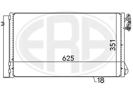 667104 Радіатор ERA підбір по vin на Brocar