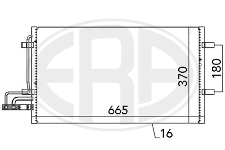 667029 Радиатор ERA підбір по vin на Brocar