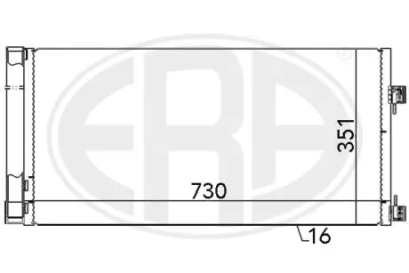 667133 Радіатор ERA підбір по vin на Brocar