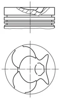0024900 Поршень MAHLE / KNECHT подбор по vin на Brocar