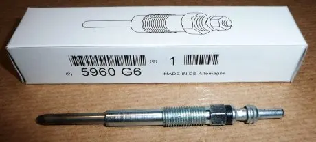 5960G6 Свеча накала Peugeot 407/Citroen C5 2.2HDi 06- (11V) PEUGEOT/CITROEN подбор по vin на Brocar
