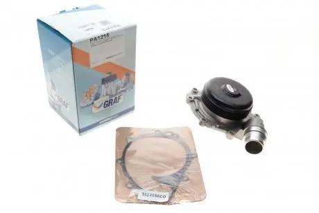 PA1215 Помпа воды MB A-class (W176)/B-class (W246/W242) 1.8/2.2CDI 11- (switchable) (R-B 4PT)(7 лоп)(5 кан) GRAF подбор по vin на Brocar