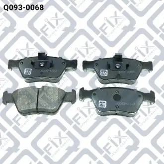 Q0930068 КОЛОДКИ ТОРМОЗНЫЕ ПЕРЕДНИЕ ДИСКОВЫЕ Q-FIX підбір по vin на Brocar