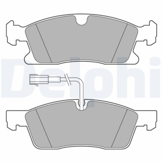 LP3634 Тормозные колодки, дисковые. DELPHI подбор по vin на Brocar