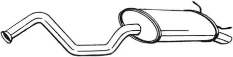 278769 Глушник вихлопних газів (кінцевий) BOSAL підбір по vin на Brocar
