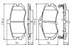 0986494426 Комплект тормозных колодок, дисковый тормоз BOSCH підбір по vin на Brocar