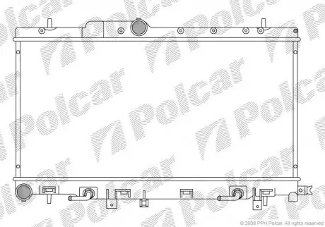 7212084 Радіатор охолодження POLCAR підбір по vin на Brocar