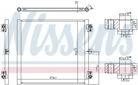 941079 Радиатор кондиционера NISSENS подбор по vin на Brocar