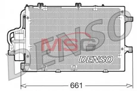 DCN20015 Радіатор кондиціонера DENSO підбір по vin на Brocar