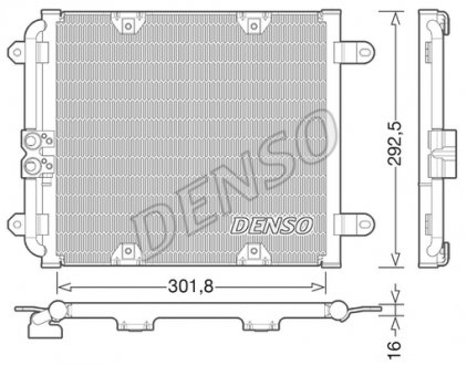 DCN02028 Радиатор кондиционера DENSO підбір по vin на Brocar