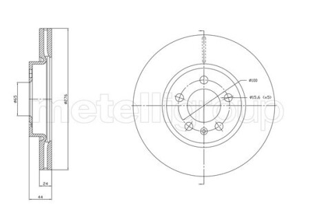 8001842C TARCZA HAMULC. VW POLO 17- CIFAM подбор по vin на Brocar