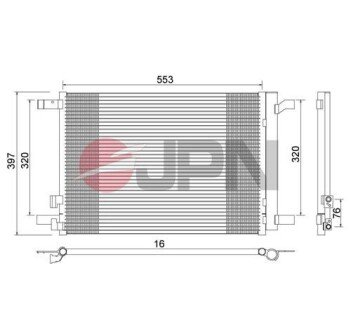 60C9079JPN CHŁODNICA KLIMATYZACJI JPN подбор по vin на Brocar