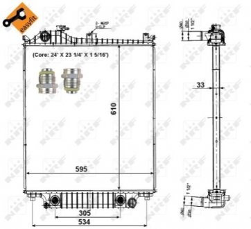 56032 Теплообменник NRF підбір по vin на Brocar