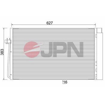 60C9086JPN CHŁODNICA KLIMATYZACJI JPN подбор по vin на Brocar