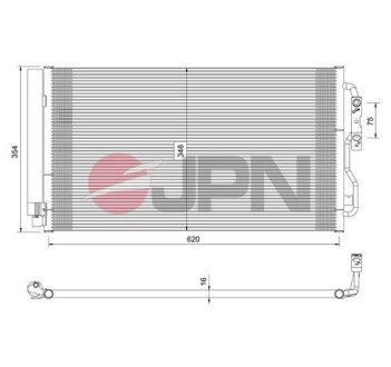 60C9088JPN CHŁODNICA KLIMATYZACJI JPN підбір по vin на Brocar