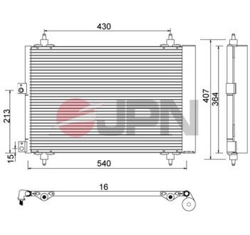 60C9089JPN CHŁODNICA KLIMATYZACJI JPN підбір по vin на Brocar