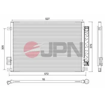 60C9099JPN CHŁODNICA KLIMATYZACJI JPN підбір по vin на Brocar