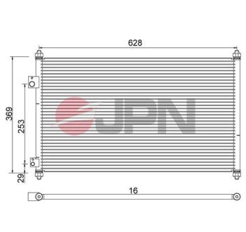 60C9100JPN CHŁODNICA KLIMATYZACJI JPN підбір по vin на Brocar